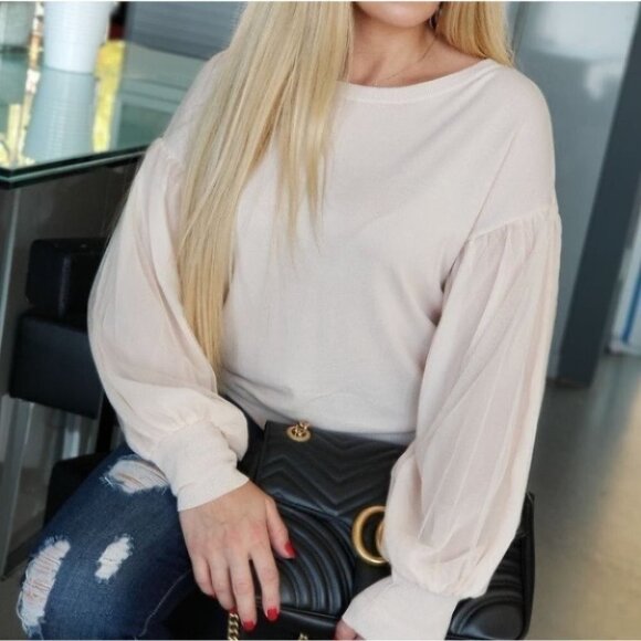 IT'S CALLED CHIC balloon sleeved Blouse - … - Picture 1 of 12